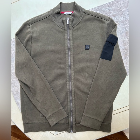 Calvin Klein Men’s Front Zip Sweater - Picture 3 of 16